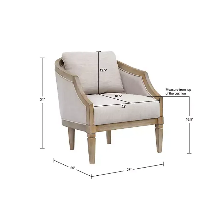 Kirklands Home Natural Hemp Martha Stewart Accent Chair Tan Online