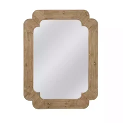 Kirklands Home Natural Honey Wood Phillip Wall Mirror Best