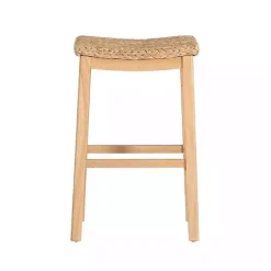 Kirklands Home Natural Hyacinth Haysom Bar Stool Tan Hot