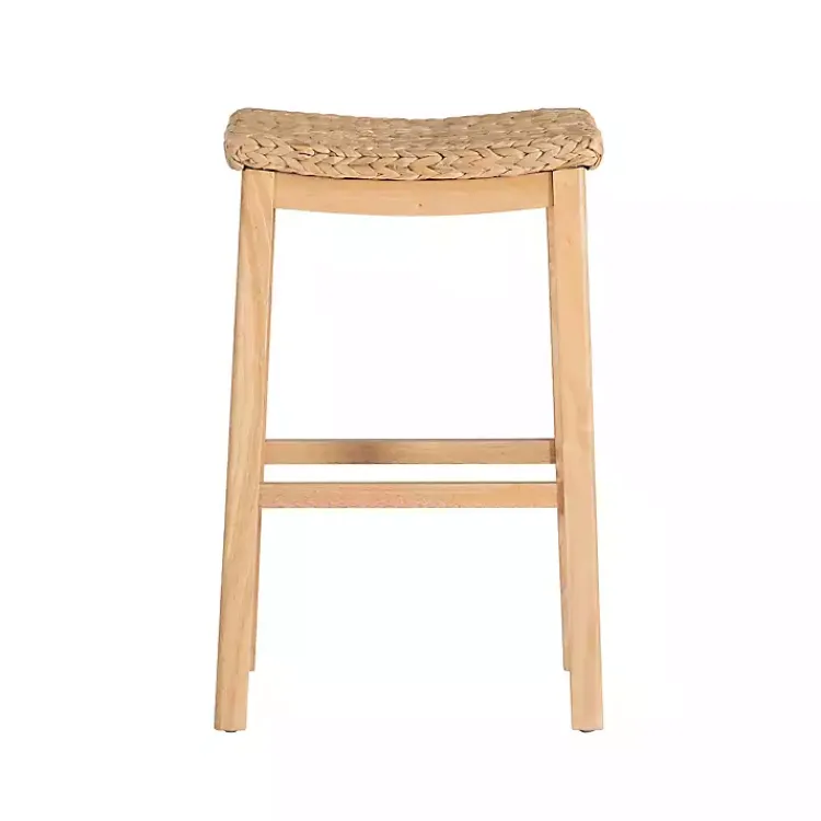 Kirklands Home Natural Hyacinth Haysom Bar Stool Tan Hot