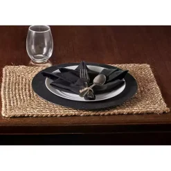 Kirklands Home Natural Jute Braided Placemats, Set of 4 Tan Discount