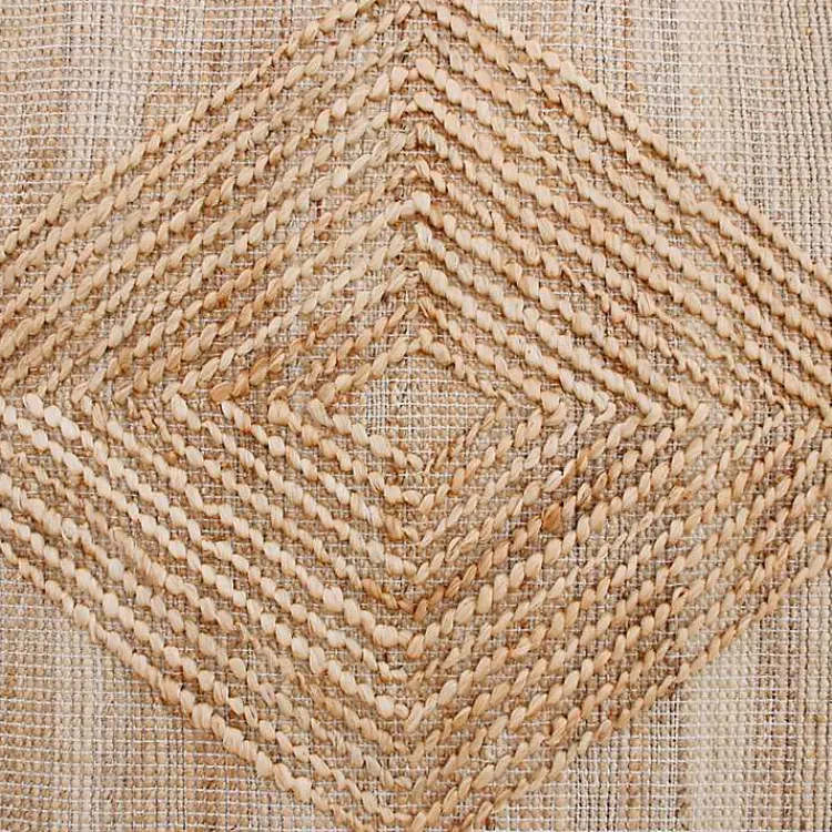 Kirklands Home Natural Jute Diamond Modern Woven Area Rug, 5x8 Brown Online