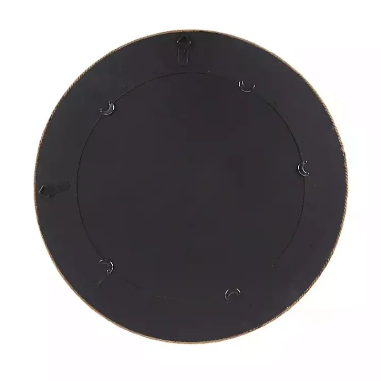 Kirklands Home Natural Jute Round Wall Mirror Outlet