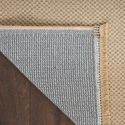 Kirklands Home Natural Jute Solid Woven Area Rug, 3x5 Tan Clearance
