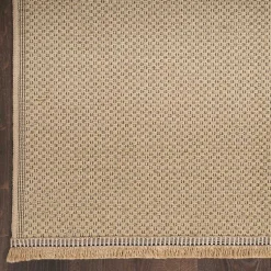 Kirklands Home Natural Jute Solid Woven Area Rug, 3x5 Tan Clearance
