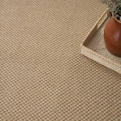 Kirklands Home Natural Jute Solid Woven Area Rug, 7x9 Tan Clearance