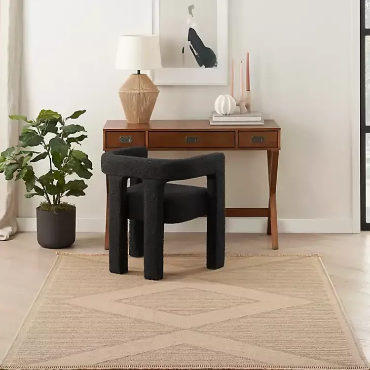 Kirklands Home Natural Jute Woven Diamond Area Rug, 3x5 Best