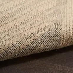 Kirklands Home Natural Jute Woven Diamond Area Rug, 5x7
