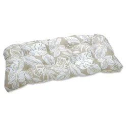 Kirklands Home Natural Leaves Loveseat Outdoor Cushion Hot