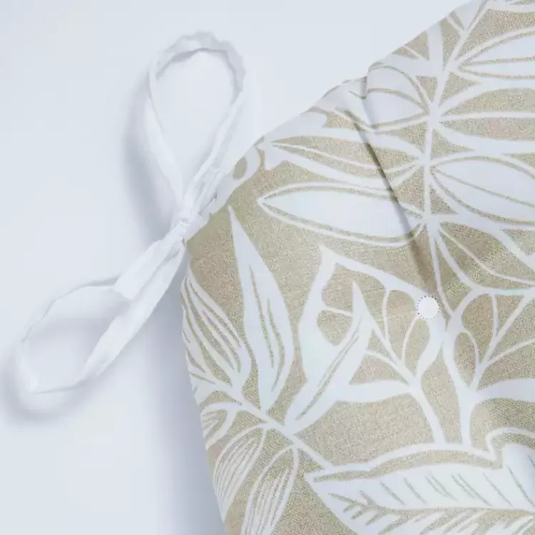Kirklands Home Natural Leaves Tufted 2-pc. Outdoor Chair Cushions Clearance