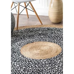 Kirklands Home Natural Lesha Round Rug, 8 ft. Best