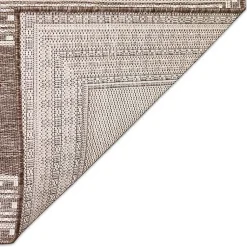 Kirklands Home Natural Linear Macy Indoor/Outdoor Area Rug, 4x7 Brown Best
