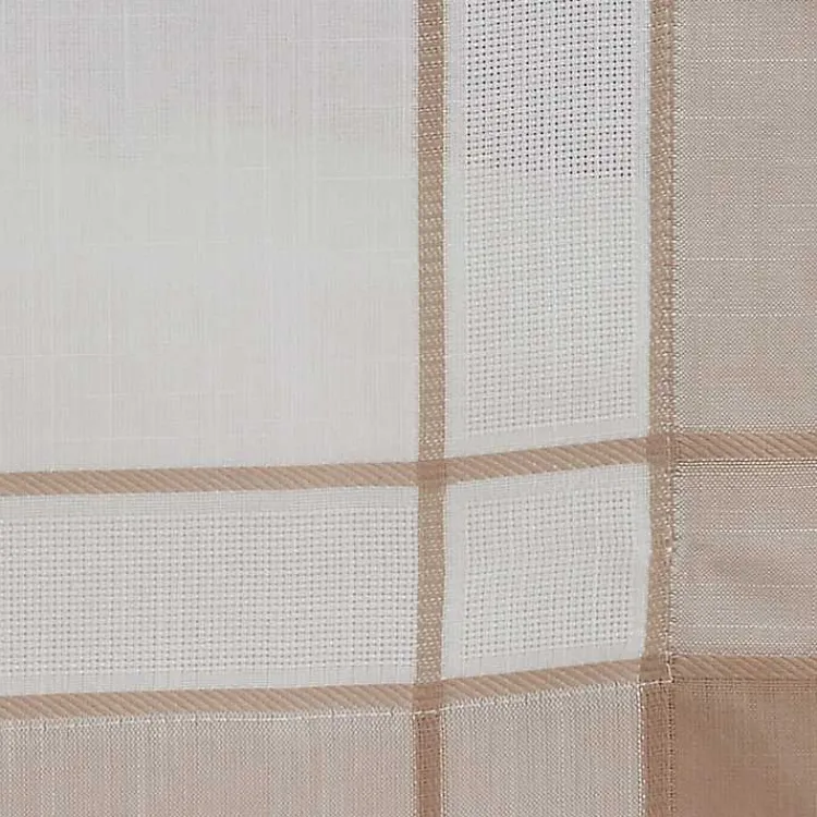 Kirklands Home Natural Long Banded Border Table Runner, 108 in. Outlet