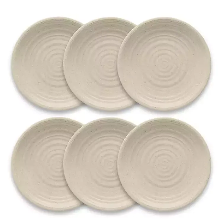 Kirklands Home Natural Madden Melamine Dinner Plates, Set of 6 Tan Outlet
