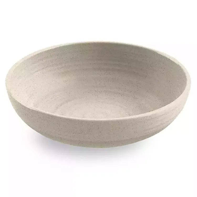 Kirklands Home Natural Madden Melamine Low Bowls, Set of 6 Tan New