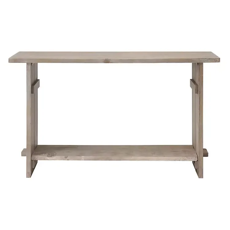 Kirklands Home Natural Mango Wood Farmhouse Console