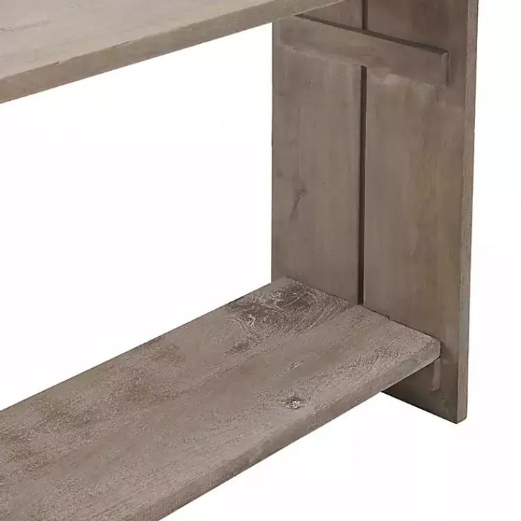 Kirklands Home Natural Mango Wood Farmhouse Console
