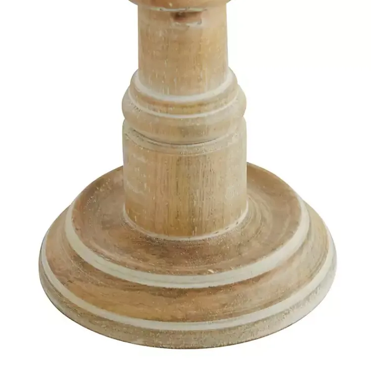 Candle Holders>Kirklands Home Natural Mango Wood Pillar Candle Holders, Set of 3 Brown