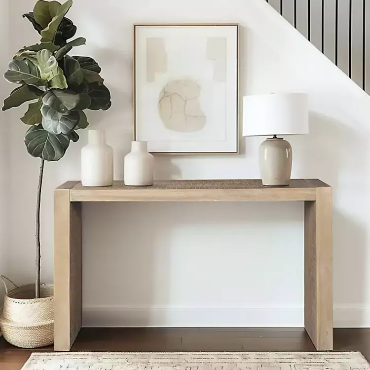 Kirklands Home Natural Monterey Console Table Tan Hot
