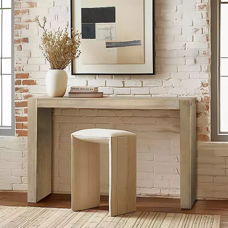Kirklands Home Natural Monterey Console Table Tan Hot