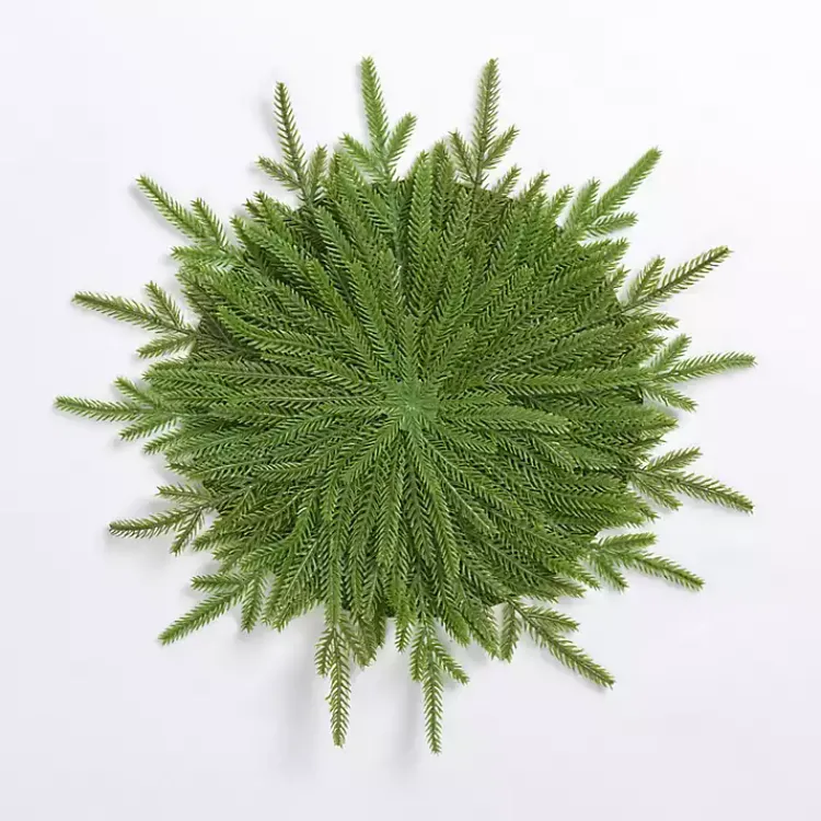 Christmas Dining & Entertaining>Kirklands Home Natural Norfolk Pine Placemat Green