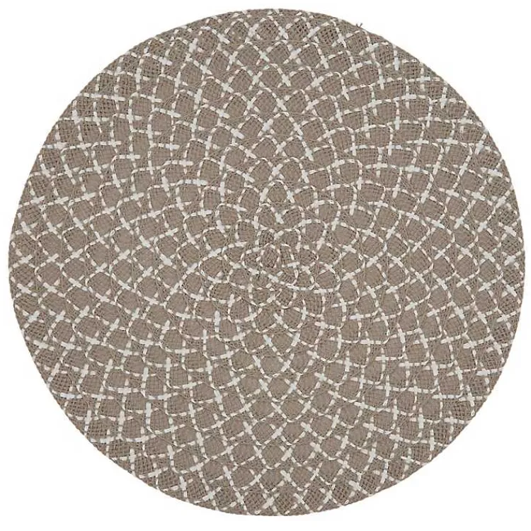 Kirklands Home Natural Paper Woven Placemats, Set of 4 Brown New