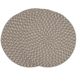 Kirklands Home Natural Paper Woven Placemats, Set of 4 Brown New