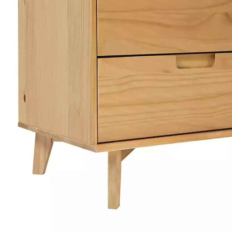 Kirklands Home Natural Pine 6-Drawer Dresser Tan New