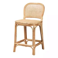 Kirklands Home Natural Rat Adrena Counter Stool Tan Best