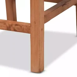 Kirklands Home Natural Rat and Wood Counter Stool Tan