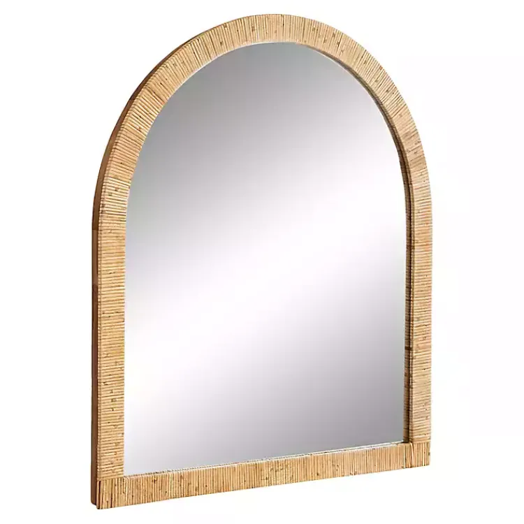 Kirklands Home Natural Rattan Arch Wall Mirror Online