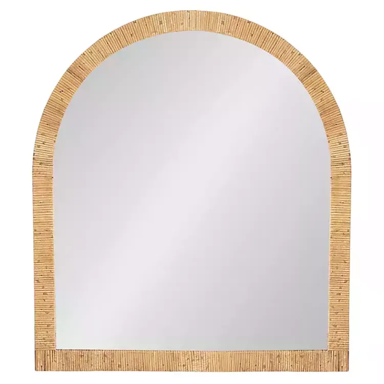 Kirklands Home Natural Rattan Arch Wall Mirror Online