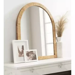 Kirklands Home Natural Rattan Arch Wall Mirror Online