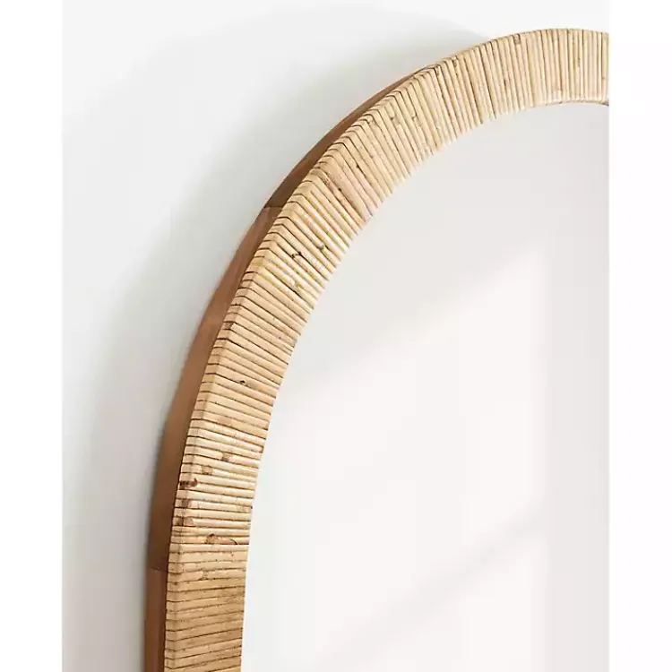 Kirklands Home Natural Rattan Arch Wall Mirror Online