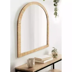 Kirklands Home Natural Rattan Arch Wall Mirror Online