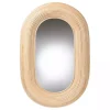 Kirklands Home Natural Rattan Boho Oval Wall Mirror Discount