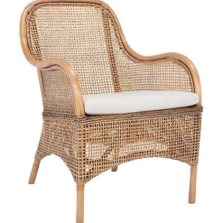Kirklands Home Natural Rattan Charlie Accent Chair White Best