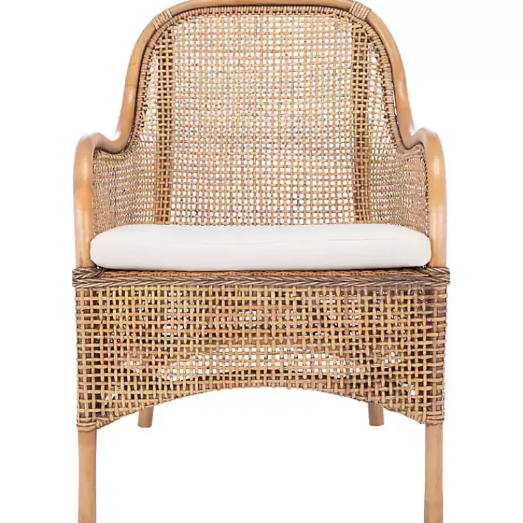 Kirklands Home Natural Rattan Charlie Accent Chair White Best