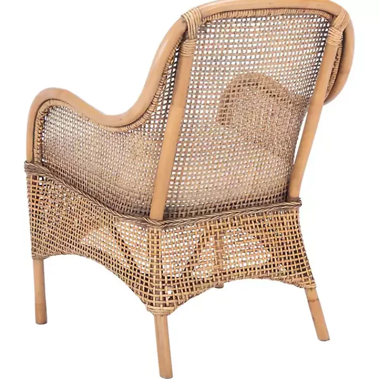 Kirklands Home Natural Rattan Charlie Accent Chair White Best