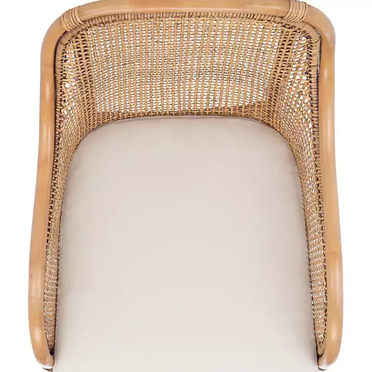 Kirklands Home Natural Rattan Charlie Accent Chair White Best