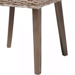 Kirklands Home Natural Rattan Cutout Back Dining Chair Brown Outlet
