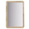 Kirklands Home Natural Rattan Frame Rectangle Wall Mirror New