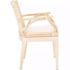 Kirklands Home Natural Rattan Gianna Accent Chair White Best