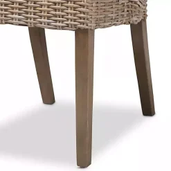 Kirklands Home Natural Rattan High Back Dining Chairs, Set of 2 Brown Hot