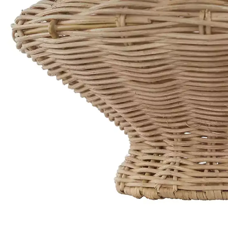 Vases>Kirklands Home Natural Rattan Hourglass Vase Brown