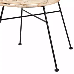 Kirklands Home Natural Rat Manhat Dining Chairs, Set of 2 Tan Outlet