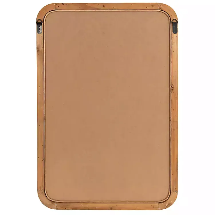 Kirklands Home Natural Rattan Rounded Rectangle Wall Mirror Best