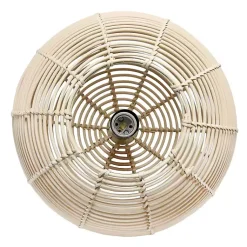 Kirklands Home Natural Rat Sphere Pendant Light Tan Sale