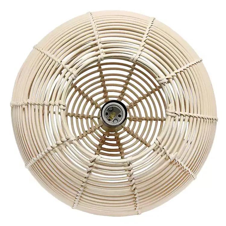Kirklands Home Natural Rat Sphere Pendant Light Tan Sale