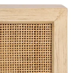 Kirklands Home Natural Rattan Wall Cabinet New
